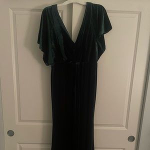 Revelry Emerald Size 14 Dress Velvet